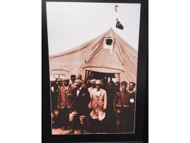 "Atatürk'ün ilk Kızılay Çadırı Ziyareti / Çerçeveli Resim